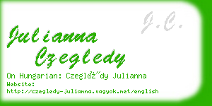 julianna czegledy business card